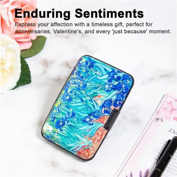 RFID Blocking Metal Credit Card Holder Slim Wallet Case for Women Men Travel - Picture 7 of 8